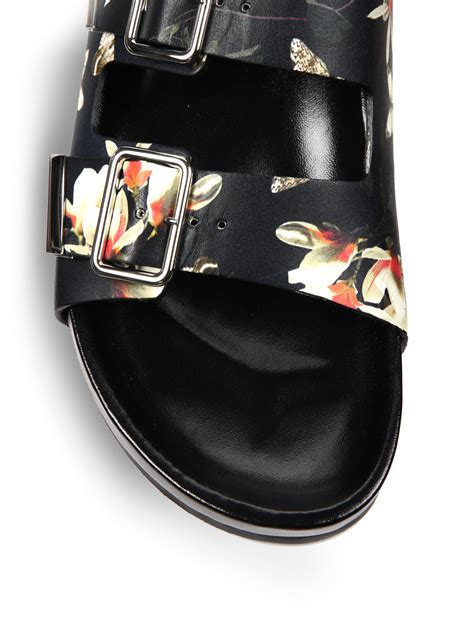 givenchy printed leather slippers|Givenchy sandals size 35.